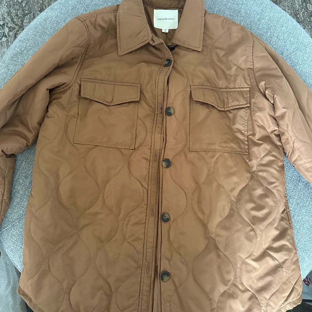 Tan Quilted Jacket
